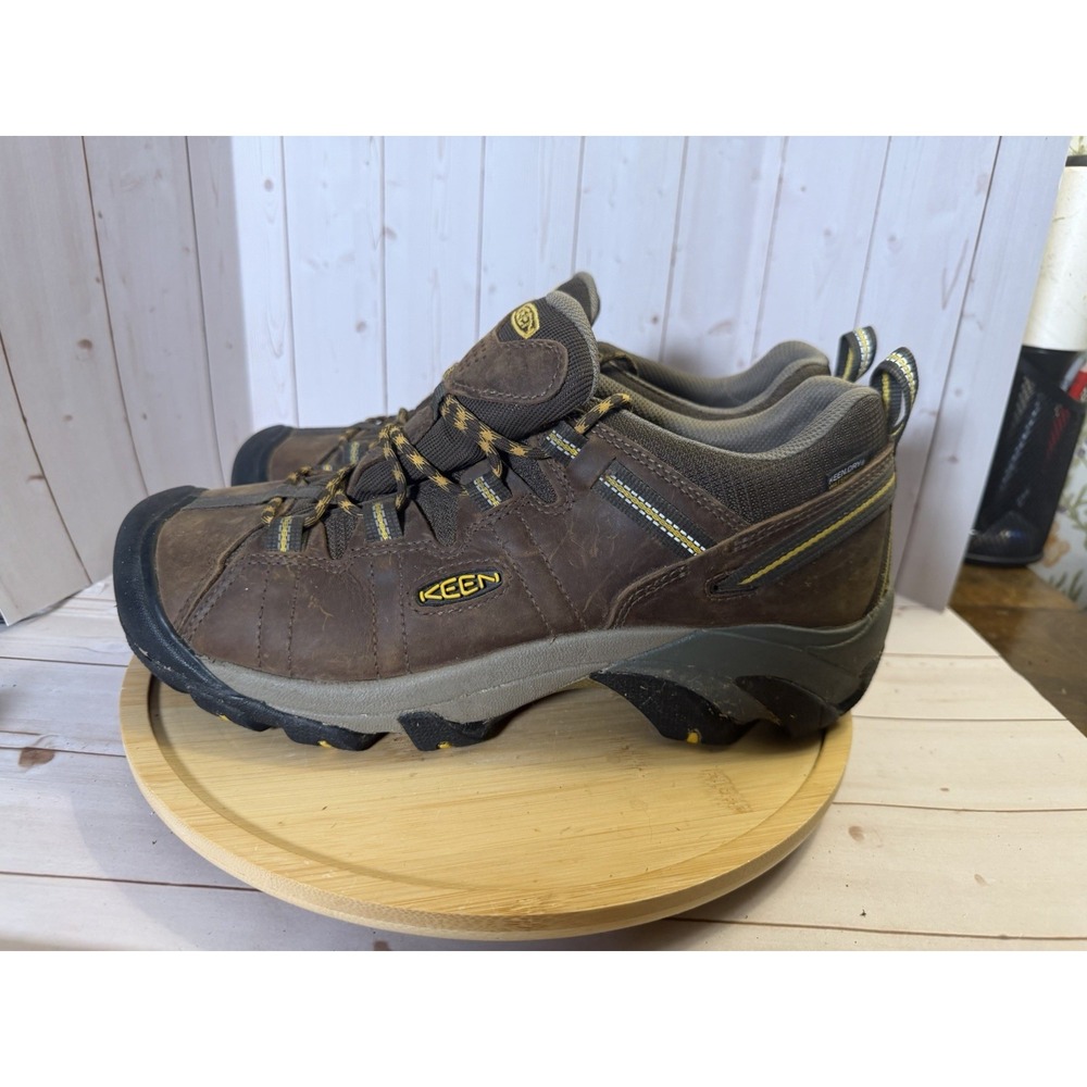 Keen Targhee II Leather Hiking Shoes Mens 10.5 Brown Waterproof Boots Low